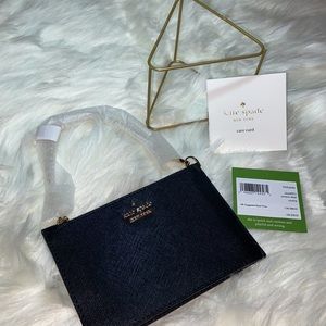 Kate spade black cameron street wristlet wallet